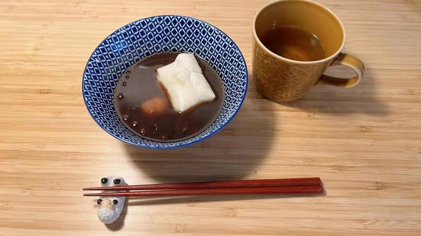 おぜんざいのおやつ おぜんざいのおやつ ごはん,和食,ぜんざいの写真素材