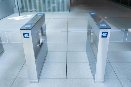オフィスのセキュリティーゲート セキュリティ,セキュリティーゲート,オフィスの写真素材