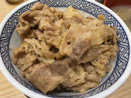 牛丼 牛丼,牛肉,丼物の写真素材