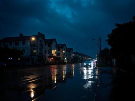 夜道 夜道の写真