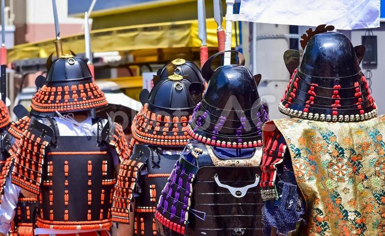 武者行列（Samurai） 戦国武者,侍,刀の写真素材
