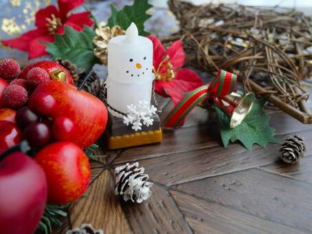 クリスマス・ろうそく.2 クリスマス,１２月,ろうそくの写真素材