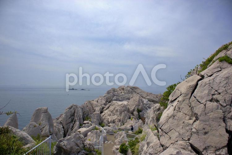白崎海洋公園の海と夏空 白崎海洋公園,夏,空の写真素材