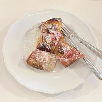 栗と生ハムのフレンチトースト 栗と生ハムのフレンチトースト フレンチトースト,あさごぱん,パンの写真素材