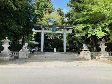 駒形神社 鳥居 狛犬 駒形神社 鳥居 狛犬の写真