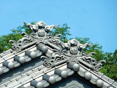 【風景写真】鬼瓦 【風景写真】鬼瓦の写真