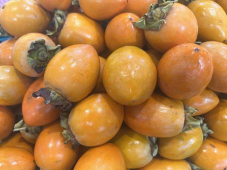 山積みの柿 柿,かき,果物の写真素材