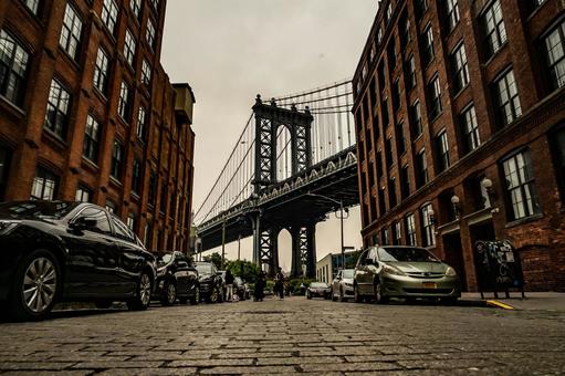 Manhattan Bridge (Brooklyn, USA) 21, अमेरिकी शहर का दृश्य, अमेरिकी शहरी परिदृश्य, अमेरिका, JPG