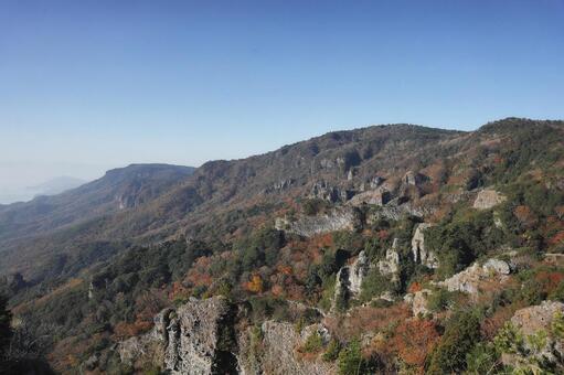 小豆島・寒霞渓の紅葉1 小豆島,寒霞渓,紅葉の写真素材