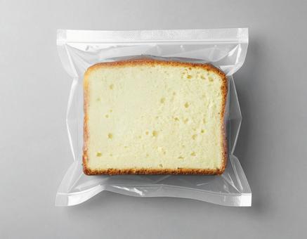 個包装されたプレーンのパウンドケーキ 個包装されたプレーンのパウンドケーキの写真