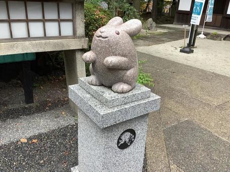 うさぎ神社狛兎 うさぎ神社狛兎の写真