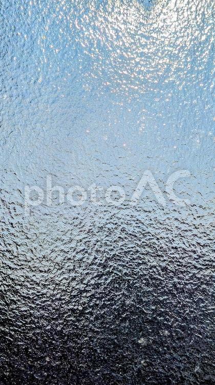 グラデーション、光の反射と影 ガラス,テクスチャー,光の写真素材