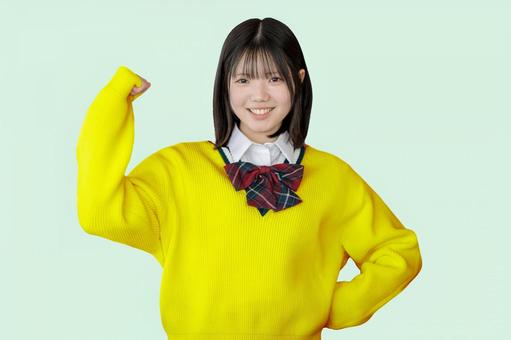 爽やかな女子高校生 高校生,女子,笑顔の写真素材