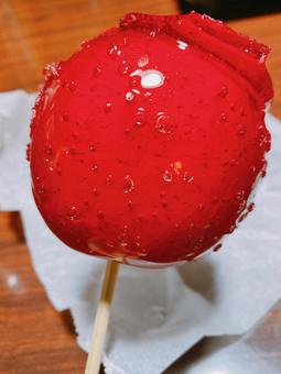 りんご飴 りんご飴,飴,りんごの写真素材