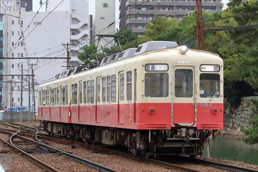 ことでん琴平線、1080形、1087編成 ことでん,琴電,琴平線の写真素材