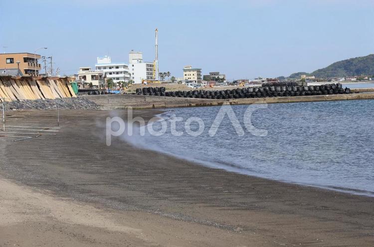 指宿　砂風呂温泉　砂浜 指宿,砂風呂,温泉の写真素材