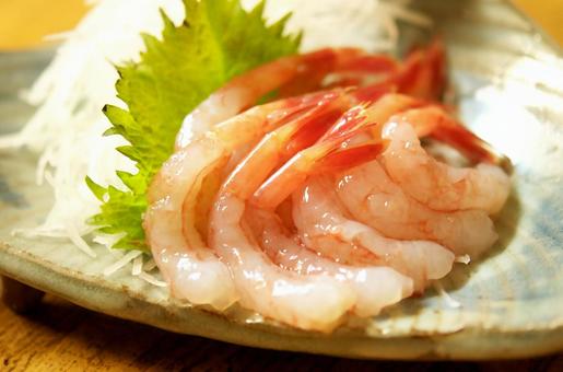Sweet shrimp sashimi, JPG
