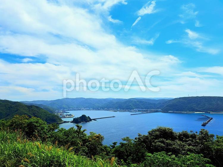 大熊展望台から見る景色 大熊展望台,大熊展望広場,奄美の写真素材