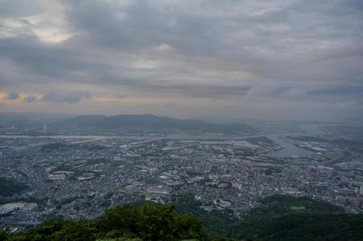 皿倉山から見た町並み 皿倉山から見た町並みの写真