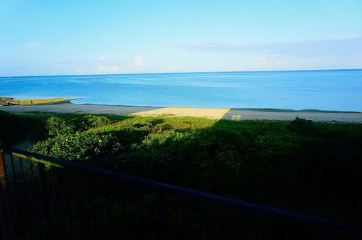 沖縄の海 沖縄,眺め,景色の写真素材