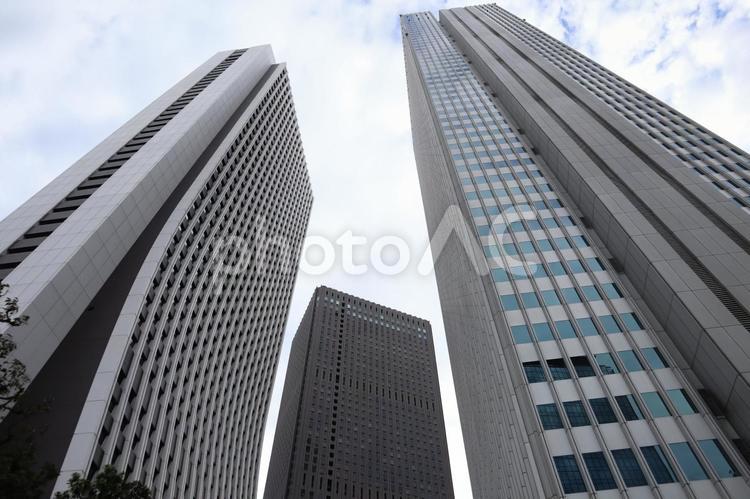 新宿　街並み ビル群,新宿,街並みの写真素材