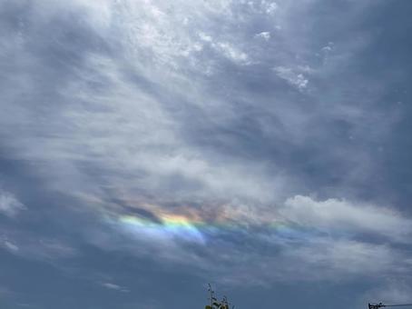 幻の彩雲 幻の彩雲 自然,彩雲,空の写真素材