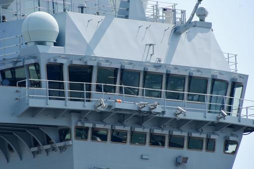 空母プリンス・オブ・ウェールズの艦橋 空母,航空母艦,プリンス・オブ・ウェールズの写真素材