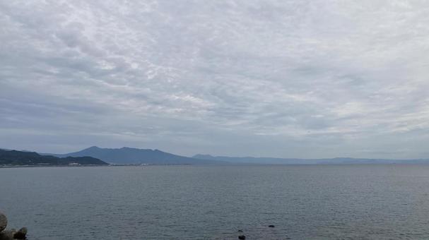 空 空 雲,海,空の写真素材