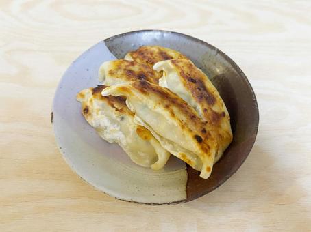 焼き餃子 焼き,餃子,点心の写真素材