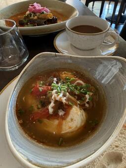 シャクシュカ シャクシュカ,シャクシューカ,タコスの写真素材