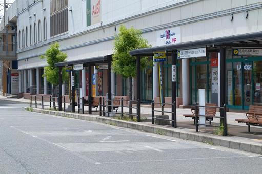 住道駅南口 住道駅南口 バス停,住道駅,南口の写真素材