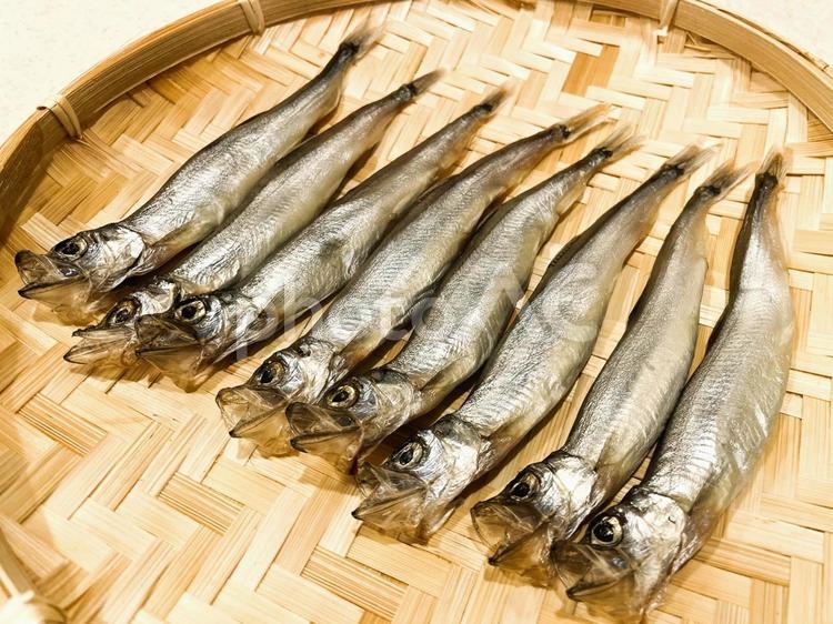 子持ちししゃも（生）１４ ししゃも,子持ちししゃも,からふとししゃもの写真素材