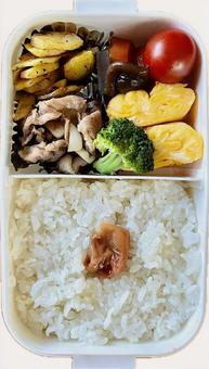 お弁当、白抜き お弁当、白抜きの写真