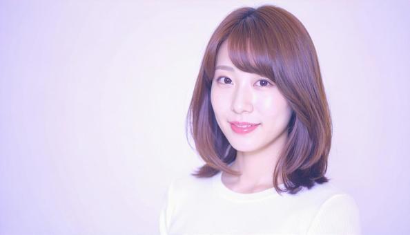 ヘアスタイルモデル：ワンレングスの写真