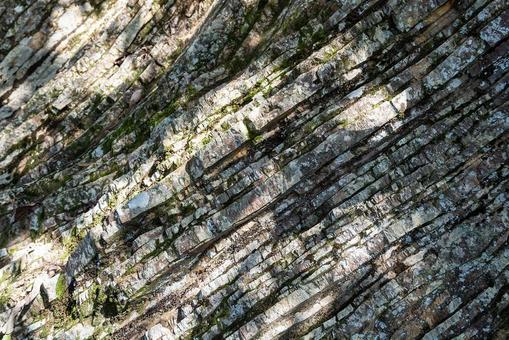 金華山の地層 金華山の地層の写真