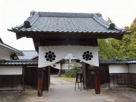 会津武家屋敷 表門 会津武家屋敷,会津,表門の写真素材