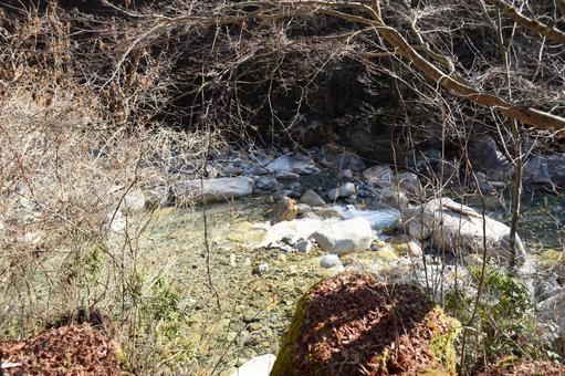 岐阜県中津川市の秋の山 岐阜県中津川市の秋の山の写真