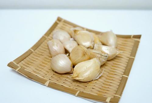 ジャンボにんにく（皮つき・引き） 風邪予防,香味野菜,淡色野菜の写真素材