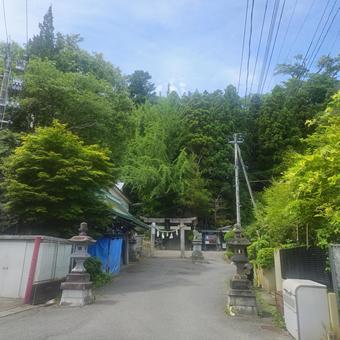 横山八幡宮への道 横山八幡宮への道の写真
