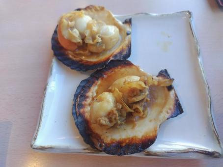 ホタテのバター焼き ホタテ,バター焼き,海鮮の写真素材