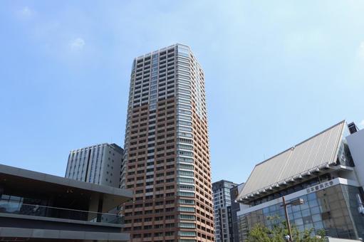 飯田橋　街並み 飯田橋,千代田区,街並みの写真素材
