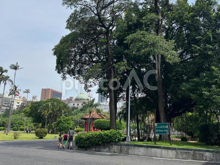 台湾、台北の公園 海外,台湾,台北の写真素材