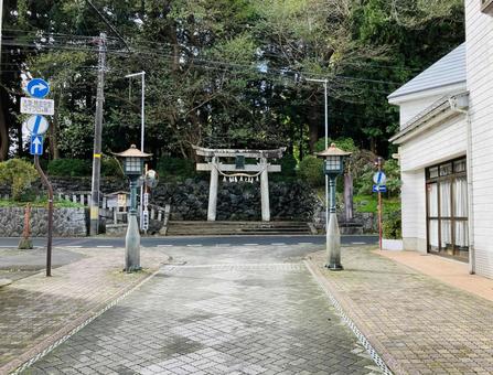 駒形神社　鳥居の写真