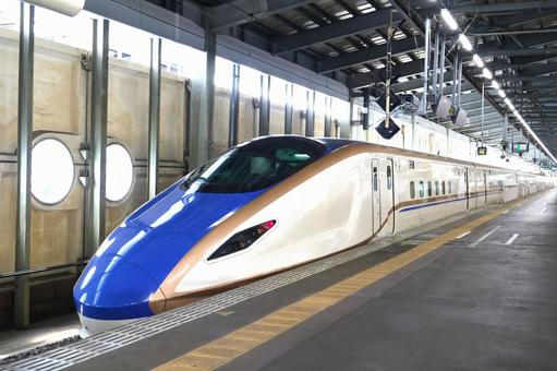 上越新幹線「とき」　新幹線　車両 新幹線,上越新幹線,ときの写真素材