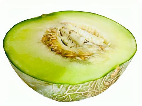 輪切りにカットしたメロン メロン,フルーツ,切るの写真素材