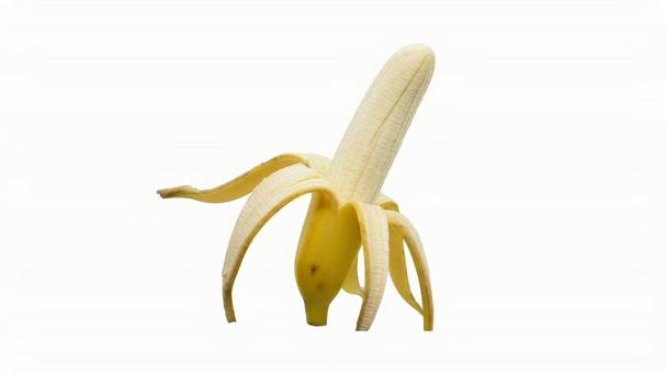 剥いたバナナ(背景透過) 剥いたバナナ(背景透過) バナナ,banana,果物の写真素材