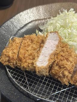 Photo, pork cutlet, fried food, japanese food, 