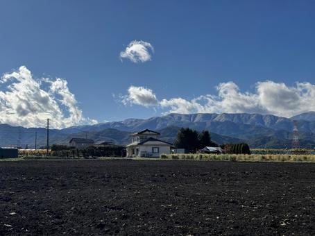 晩秋の長野県塩尻市 晩秋の長野県塩尻市の写真