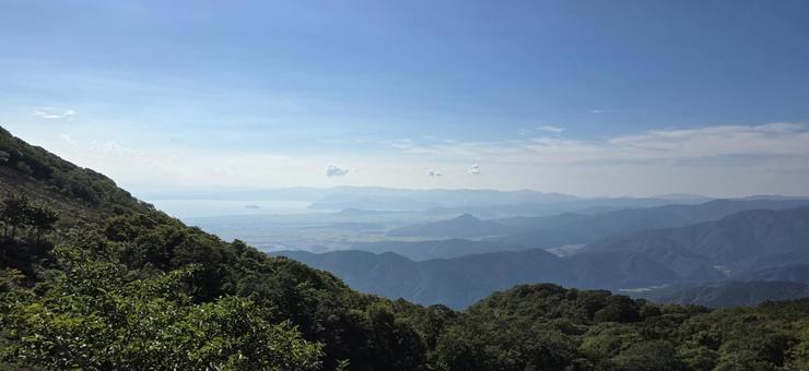 伊吹山からの景色の写真