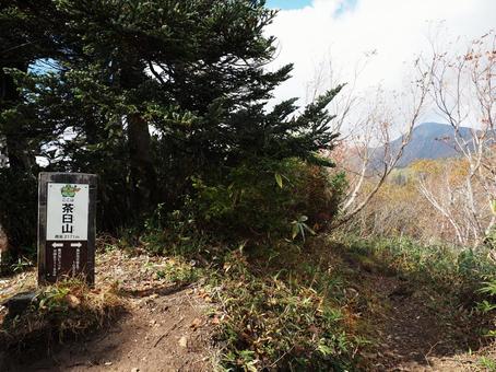 頚城山塊・茶臼山山頂 頚城山塊・茶臼山山頂の写真